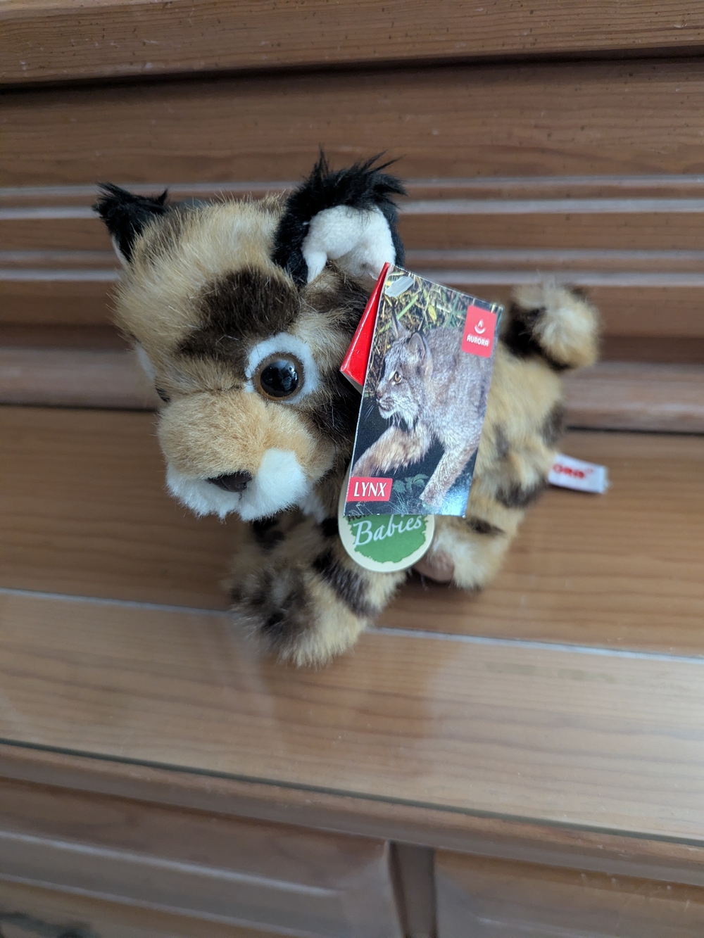 Aurora Lynx Babies Plush Toy - Tan & Brown Small Pet Plush